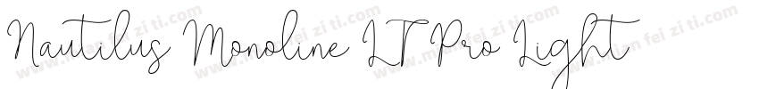 Nautilus Monoline LT Pro Light字体转换